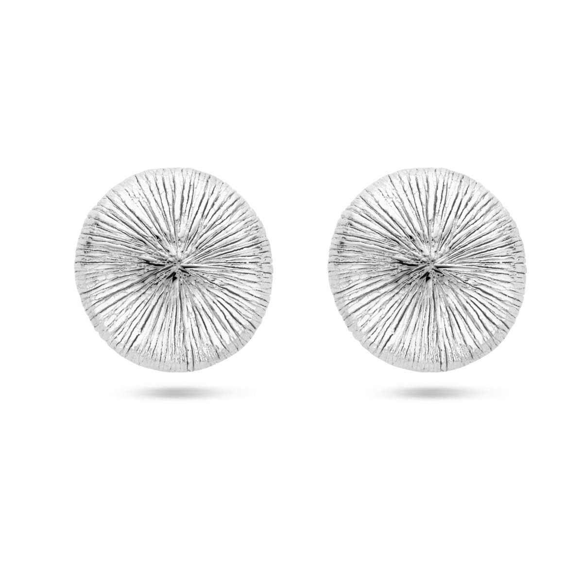 Zilver Gerhodineerd Oorknoppen 25 Mm 1339680