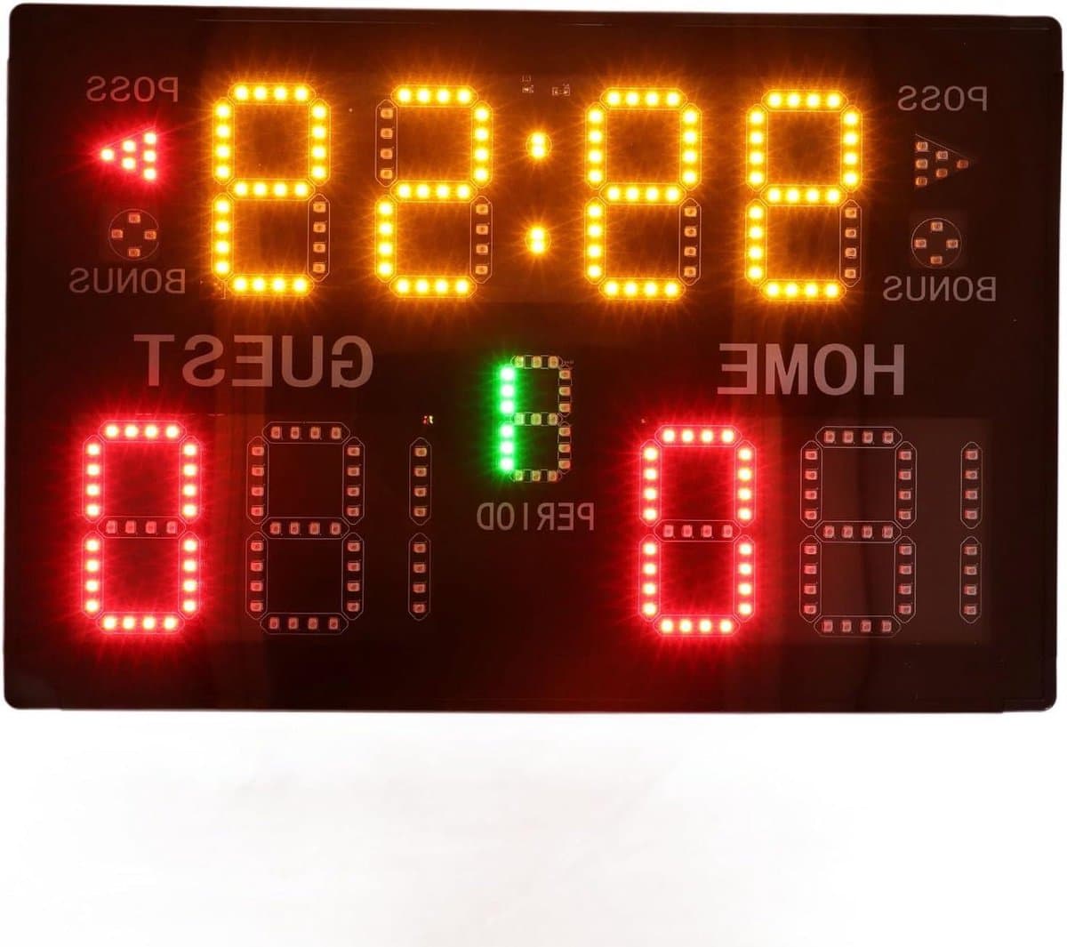 Elektronische basketbaldialer - 11-cijferig led-display - professionele digitale bladwijzer met afstandsbediening - draagbare score - honkbal tennis voetbal