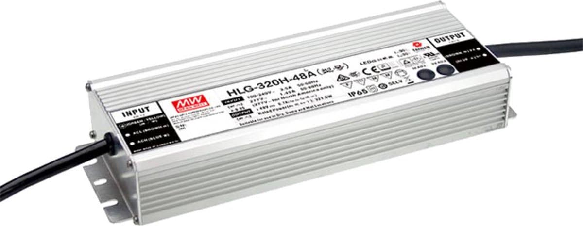 Mean Well HLG-320H-54A LED-driver, LED-transformator Constante spanning, Constante stroomsterkte 321 W 5.95 A 54 V/DC P