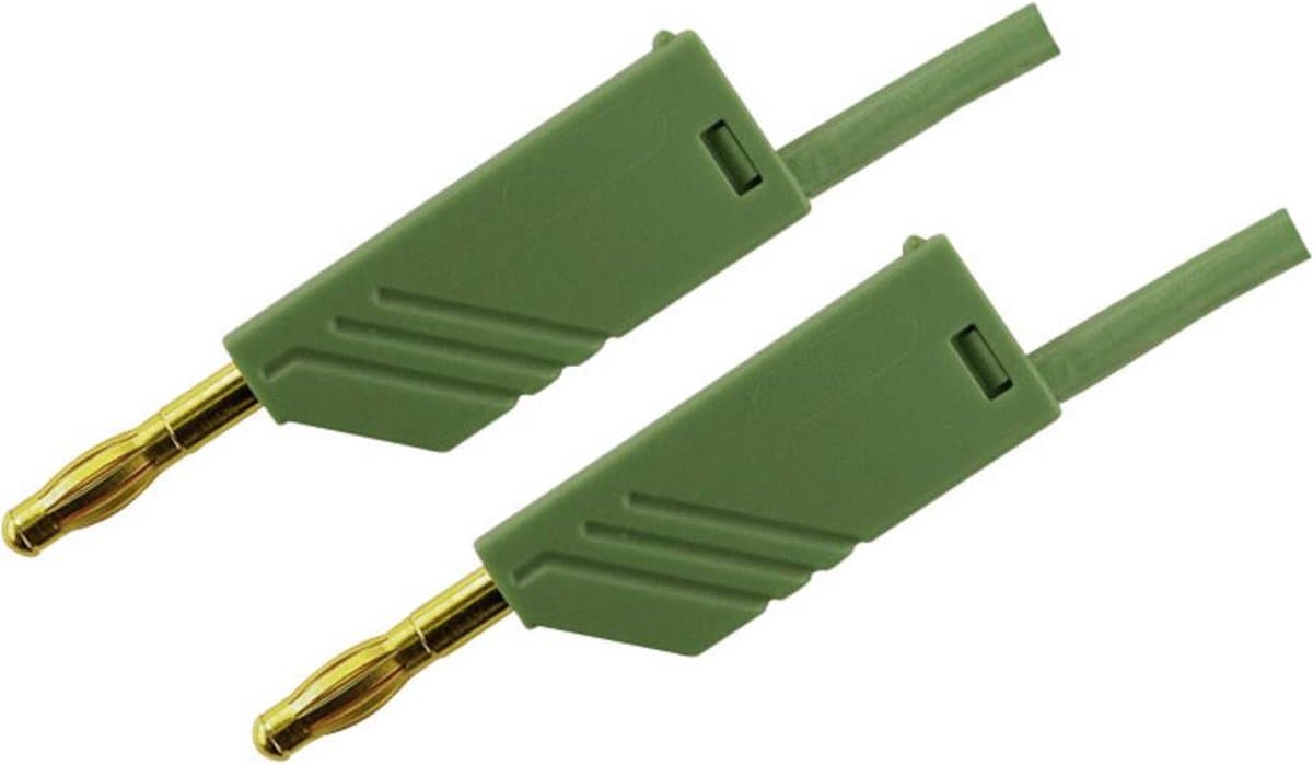 SKS Hirschmann MLN 25/2,5 GN Meetsnoer Banaanstekker 4 mm Banaanstekker 4 mm 25.00 cm Groen 1 stuk(s)