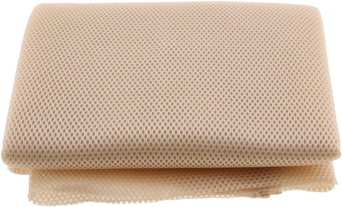 Luidsprekerdoek - Speaker Grill Stof - Bescherming en Geluid - Drie Laags Structuur - 1.4m x 0.5m - Beige