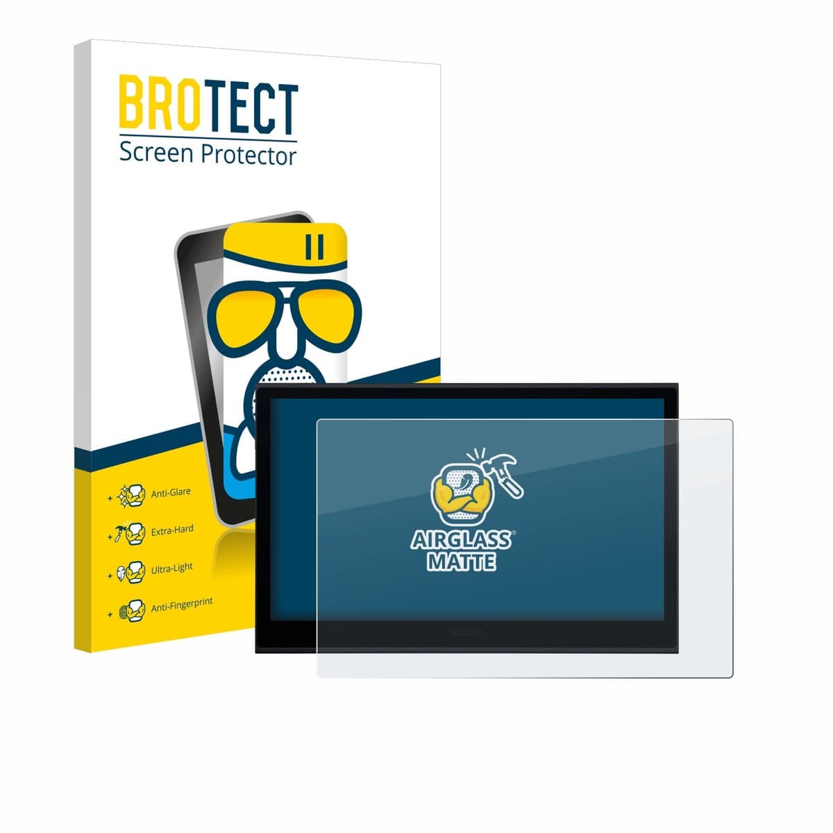 BROTECT - Screenprotector voor Wacom Movink 13 - Folie Beschermfolie Beschermglas matte