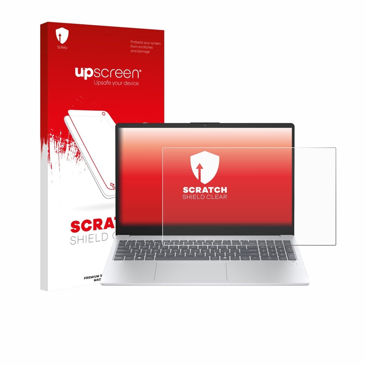 upscreen - Screenprotector voor HP OmniBook 3 15 15-fn0653ng - Folie Beschermfolie transparant