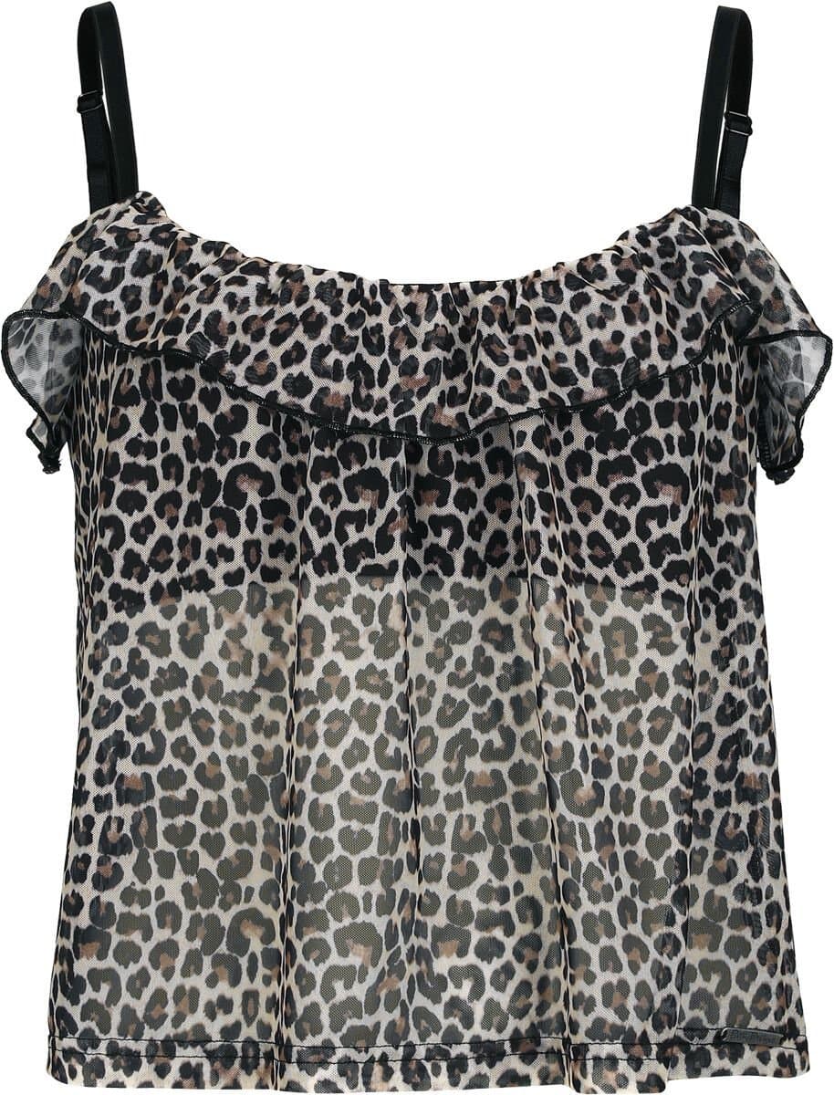 Pussy Deluxe Leo Mesh Top Dames Top - meerkleurig - L