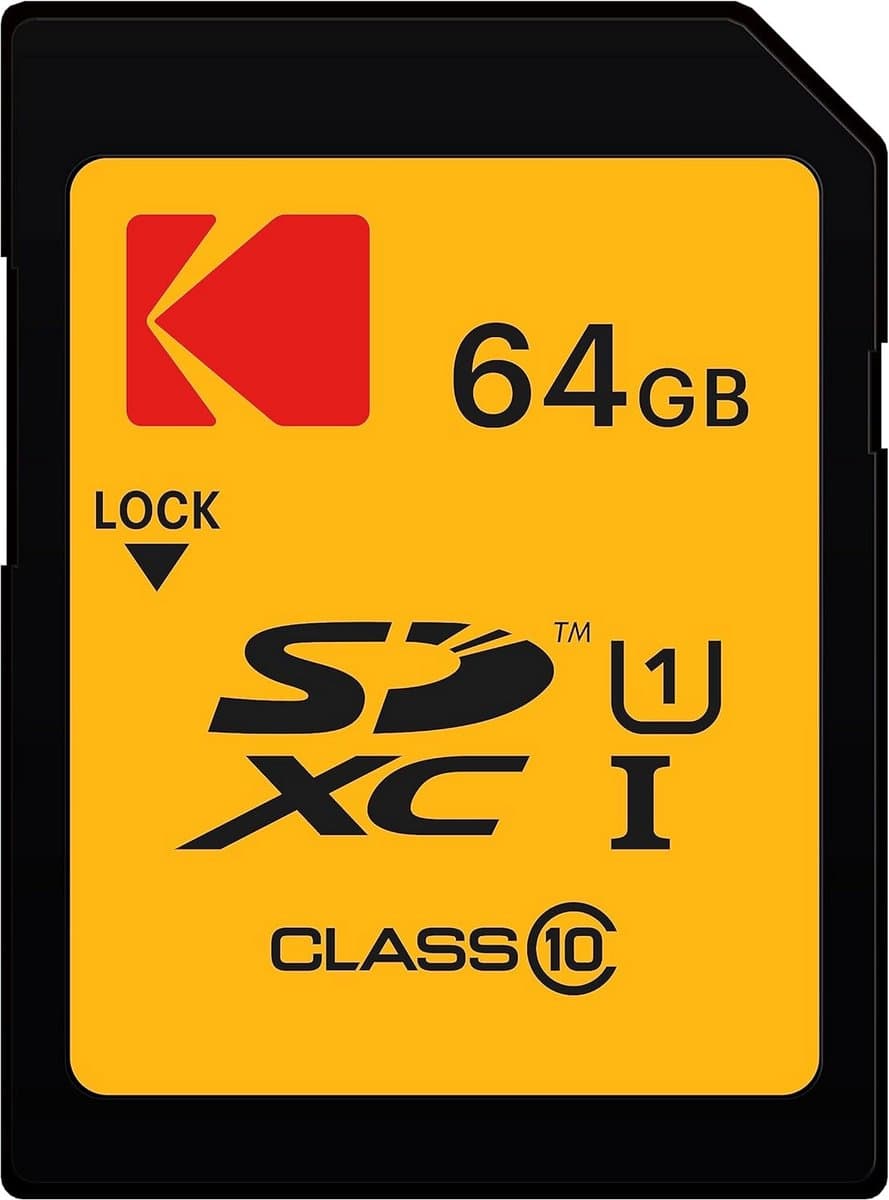 64GB SDXC Kaart Klasse 10 UHS-I Geheugenkaart met 85MB/s Snelheid