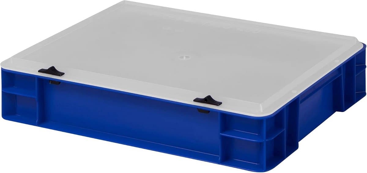 Opbergdoos Stapelbox - Kunststof Opslagcontainer in Diverse Kleuren en Maten, 40 x 30 x 8 cm