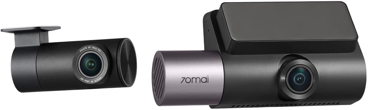 70mai T800 HDR Set - 4K Dashcam - 3-Kanaals Voor, Achter en Interieurcamera - Sony STARVIS Nachtzicht - HDR Video - Parkeerbewaking - Inclusief SD-kaart