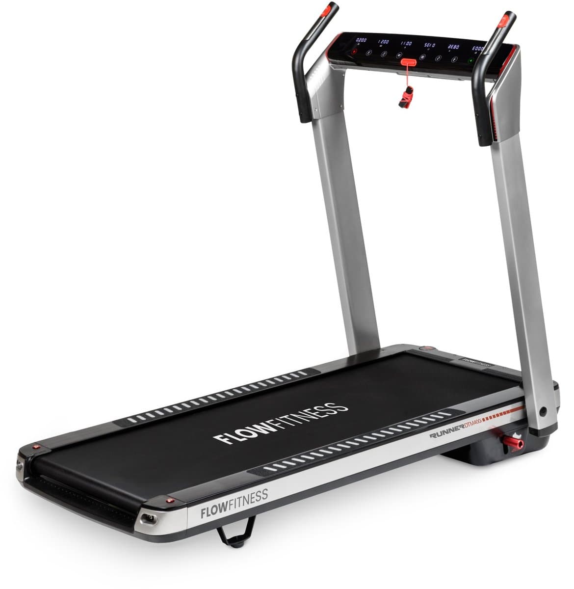 Flow Fitness Runner DTM400i Loopband - Inklapbaar - 14 km/u - Elektrische Helling 12% - Bluetooth & FitShow - 99% Voorgemonteerd
