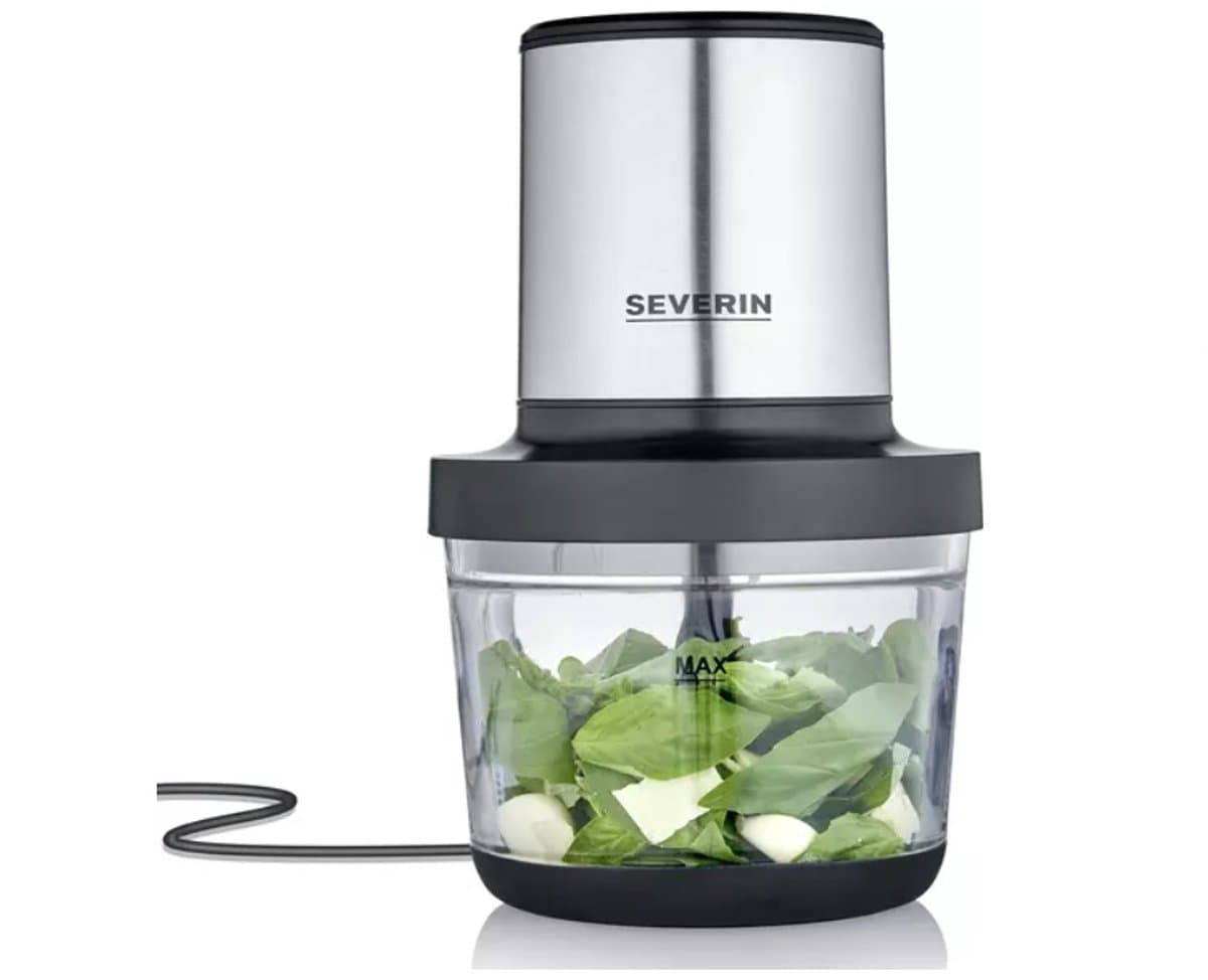 Severin KM 3867 voedselhakker 400 W zwart (mat), roestvrij staal (geborsteld), glas