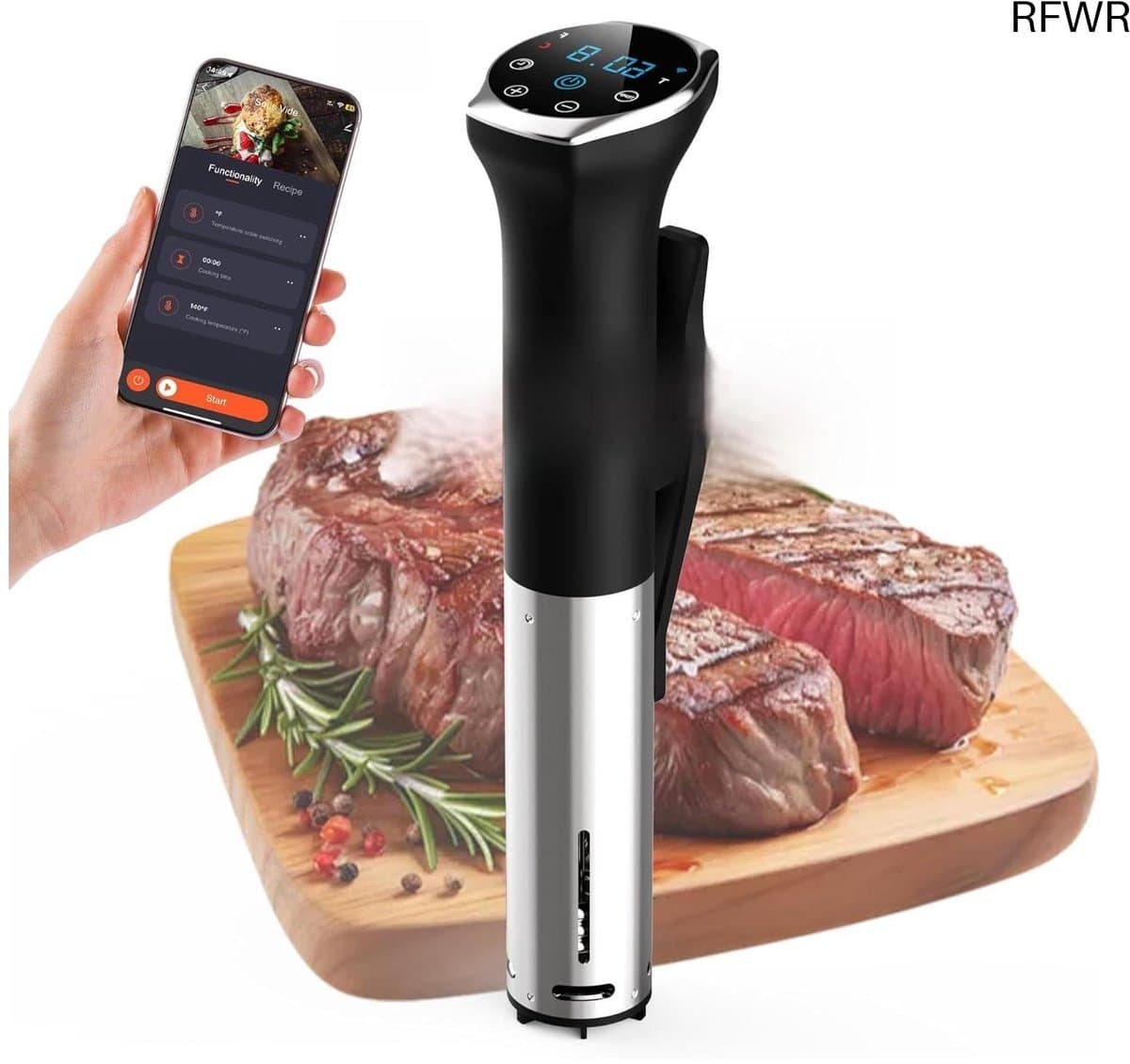 RFWR® Sous-vide Stick 1400 Watt met Wifi en LED-display