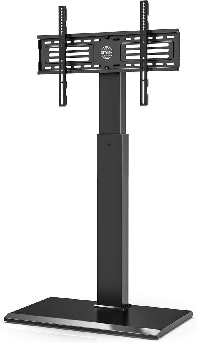 TV stand floor for 32-75 inch TV with swivel & height adjustable - Holds 40kg Max - VESA 600x400mm - Black