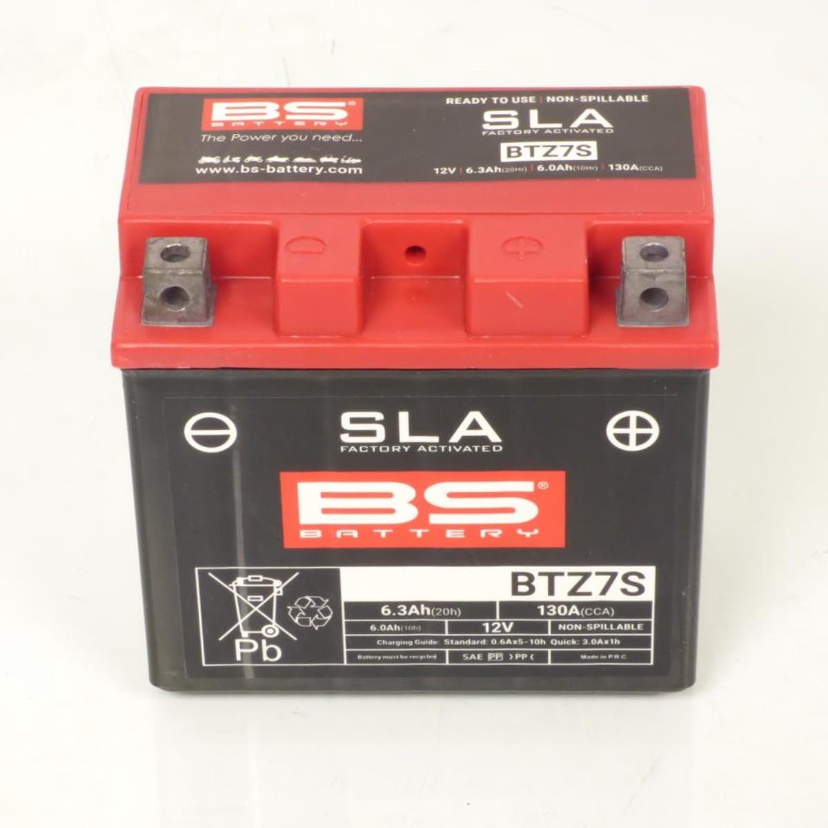Batterie SLA BS Battery pour Scooter Piaggio 150 Vespa Primavera 4T 3V 2013 à 2016 YTZ7S / 12V 6.3Ah Neuf