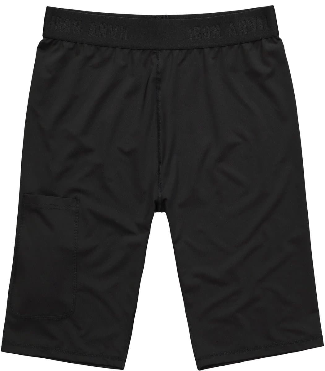 JAY-PI - Heren - Bermuda sporttights FLEXNAMIC® fitness smartphonezak - Zwart - Maat 5XL