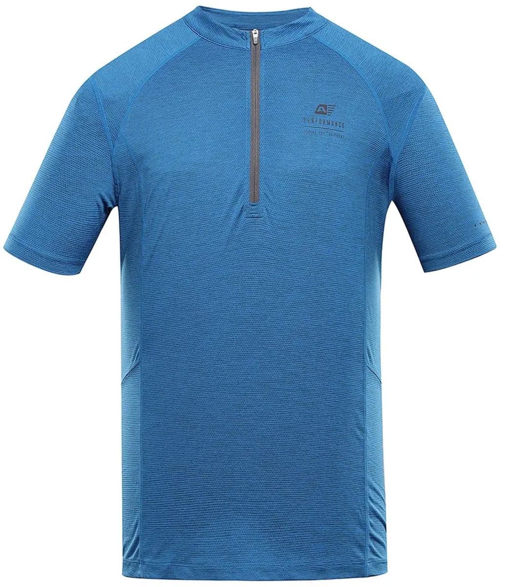 Alpine Pro Geret T-shirt Met Korte Mouwen Blauw XL Man