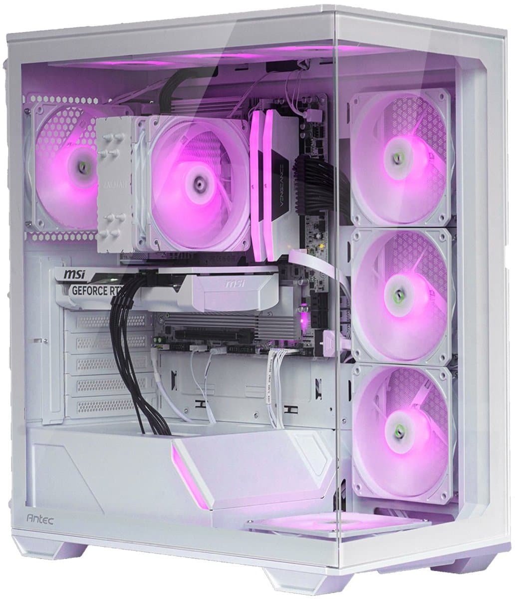 AMD Ryzen 7 7800X3D Game PC/ Streaming computer - Nvidia GeForce RTX 5060 8GB – 32GB RAM – 2.0TB M.2 SSD – Win11 Pro - Gamer C3 ARGB