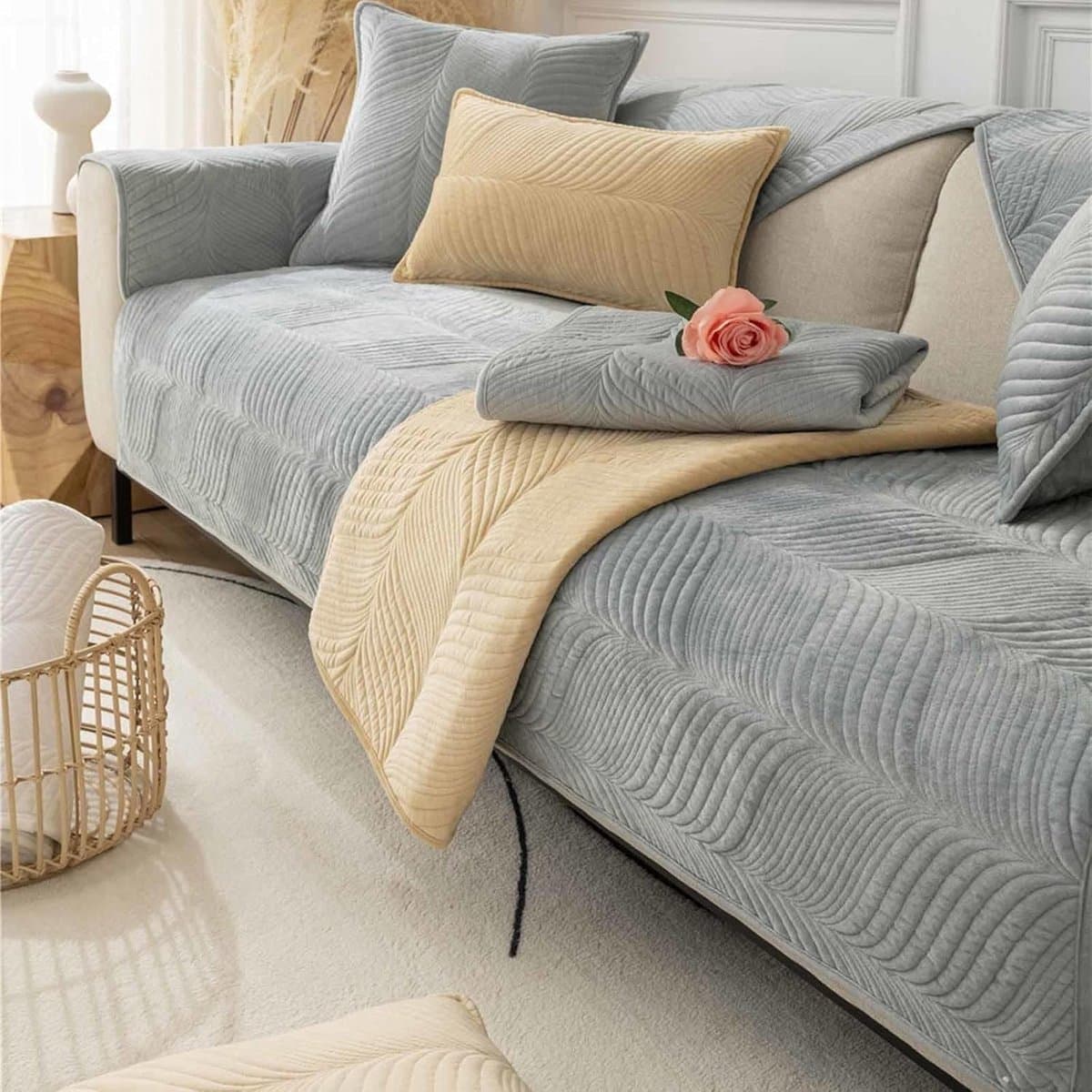Stunq® Waterafstotende Hoekbank Beschermhoes met Antislip voor Diverse Sofa's
