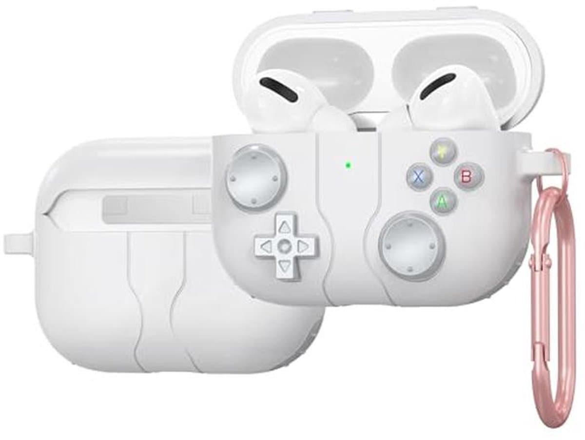 Bluetooth-hoofdtelefoon voor AirPods Pro 3 - Zacht TPU, Lichtgrijs, Valbestendig en Stofdicht