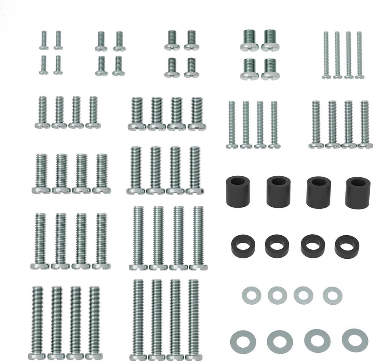 Universele VESA Schroeven Set voor TV's en Monitoren tot 90 Inch (M4, M5, M6, M8)
