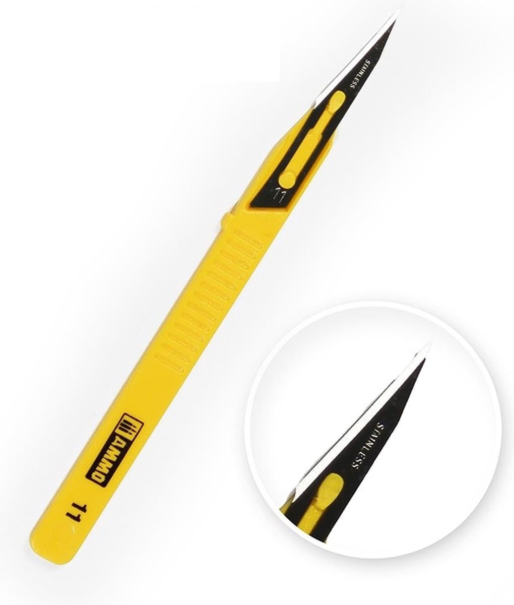 AMMO MIG Modelbouwdecoratie - MIG 8688 Mini Blade Straight - 4 pcs - Hobbymes Gereedschap