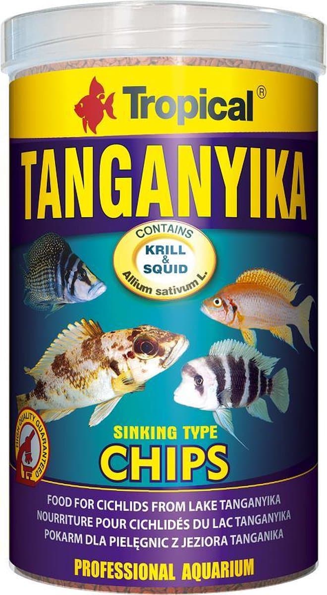 Tropical Tanganyika Chips - 1 Liter - Tanganyika Visvoer - Aquarium Visvoer