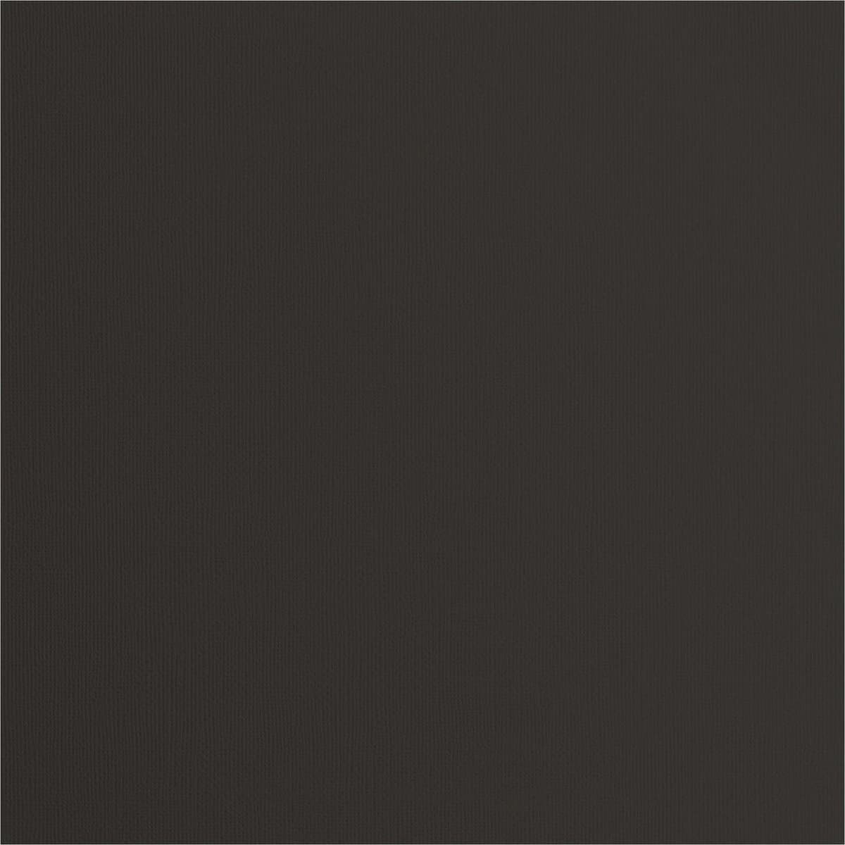 Florence Karton - Zwart - 305x305mm - Ruwe textuur - 216g