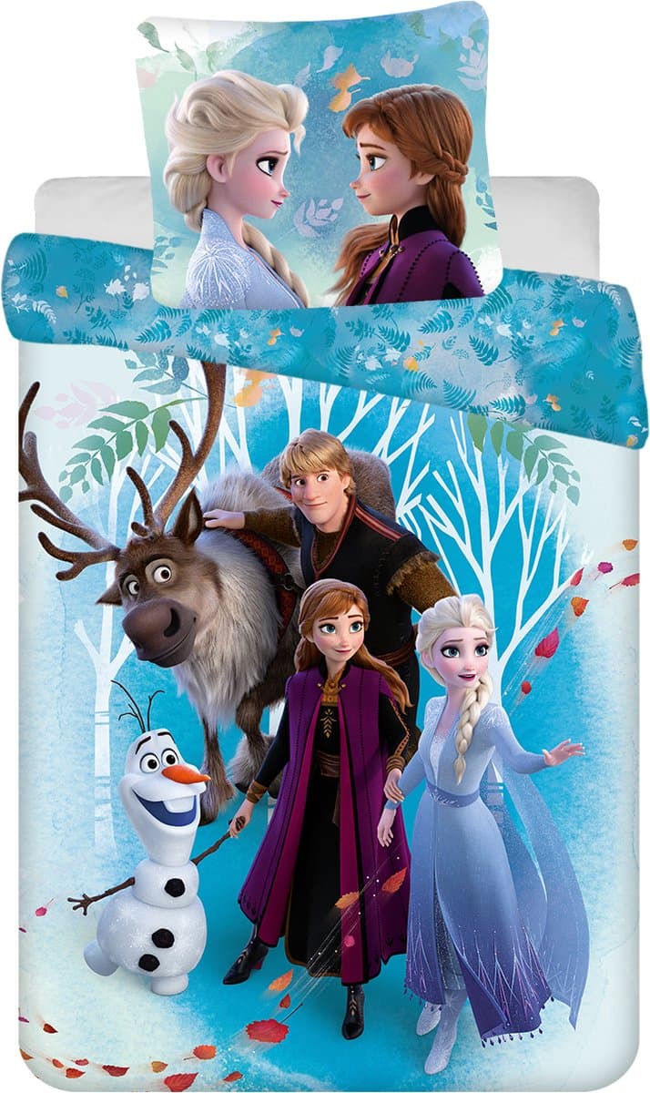 Disney Frozen Dekbedovertrek “Family” – 160 x 200 cm + 70 x 80 cm – 100% katoen