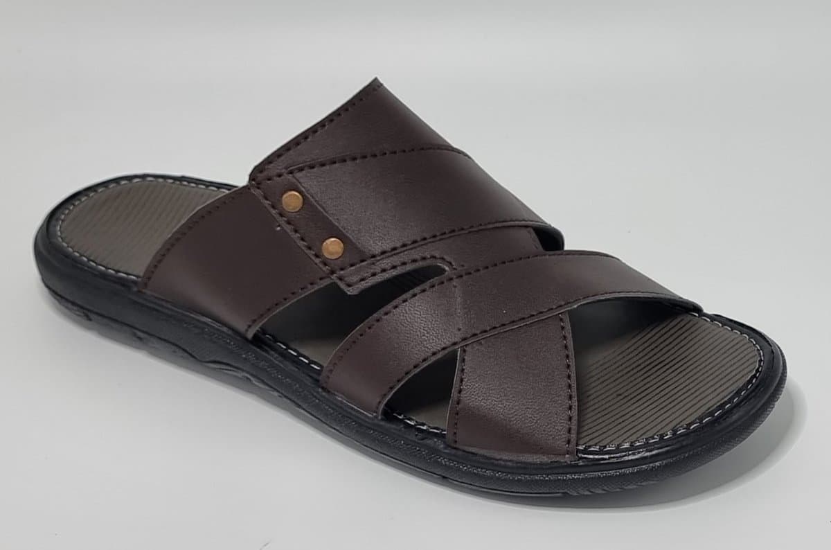Walking - Slippers Heren - Licht Gewicht Heren Slippers - Slippers met een Zacht Voetbed - Bruin – Maat 43