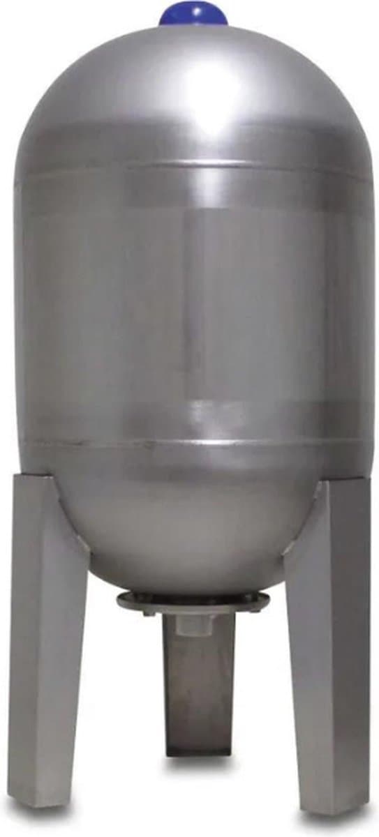 Hydrofoorketel RVS 304 - 1" buitendraad Onder aansluiting - 8 bar - 100 Liter - type verticaal