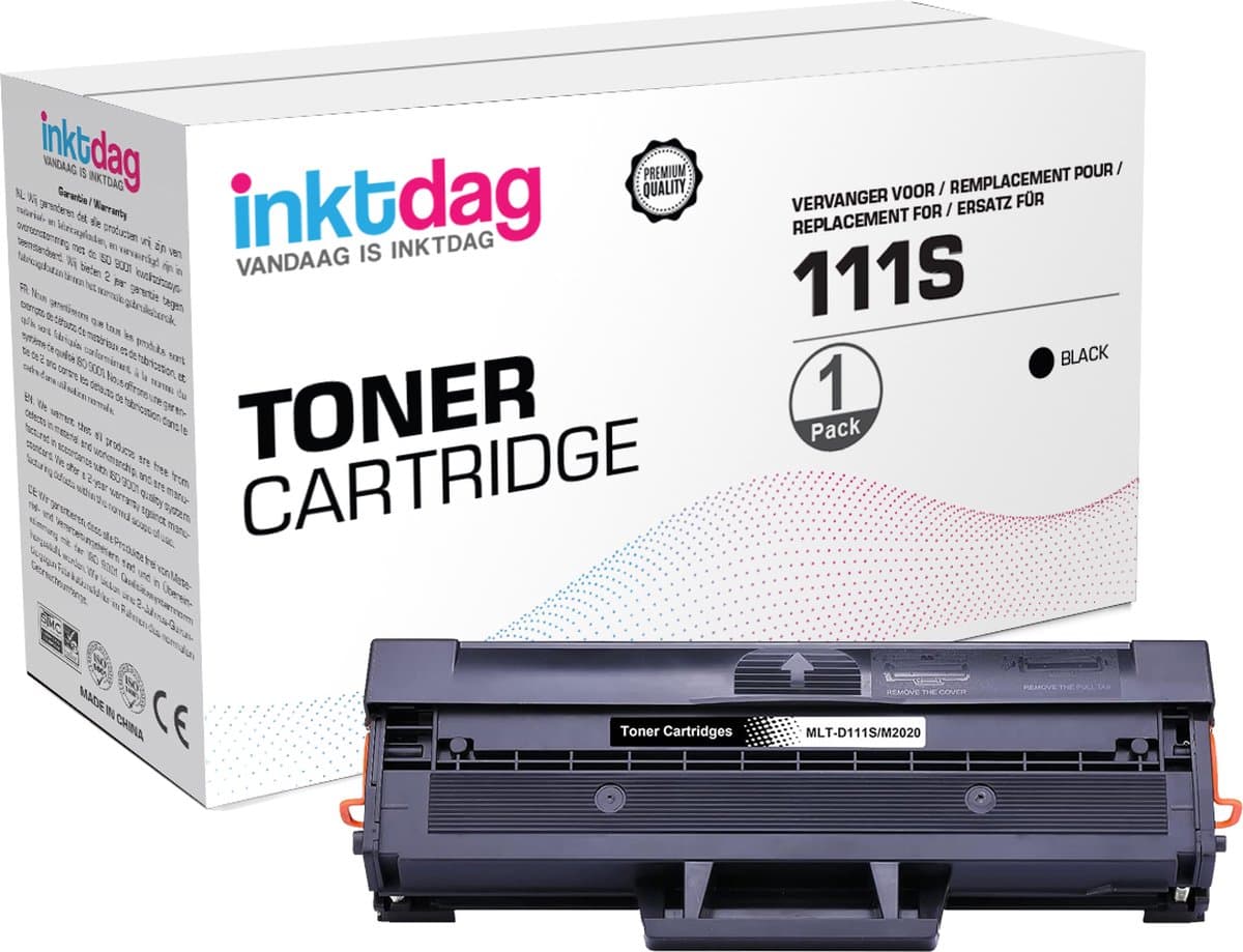Inktdag huismerk Samsung mlt-d111s zwart tonercartridge, mlt d111s, mltd111s toner geschikt voor de volgende printers: Samsung Xpress M2020 , M2020 W , M2021 , M2021 W , M2022 , M2022 W , M2026 W
