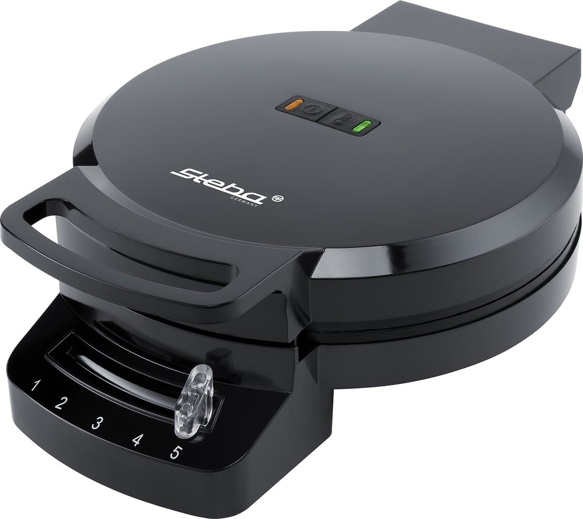 Steba WE1 - Wafelijzer - 5 hartvormige wafels - 1200 Watt - regelbare thermostaat - anti-aanbaklaag