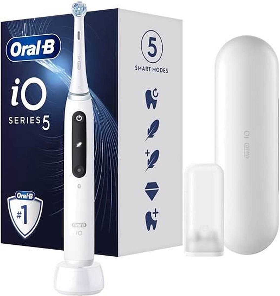 ORAL-B iO Series 5 Stil Wit - Elektrische tandenborstel - Slimme detectie Tandvleesverzorging
