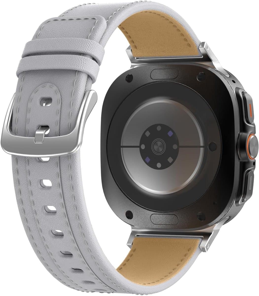 Elegante retro leren vervangband voor Galaxy Watch 7 Ultra - Comfortabele en duurzame horlogeband voor sport en dagelijks gebruik