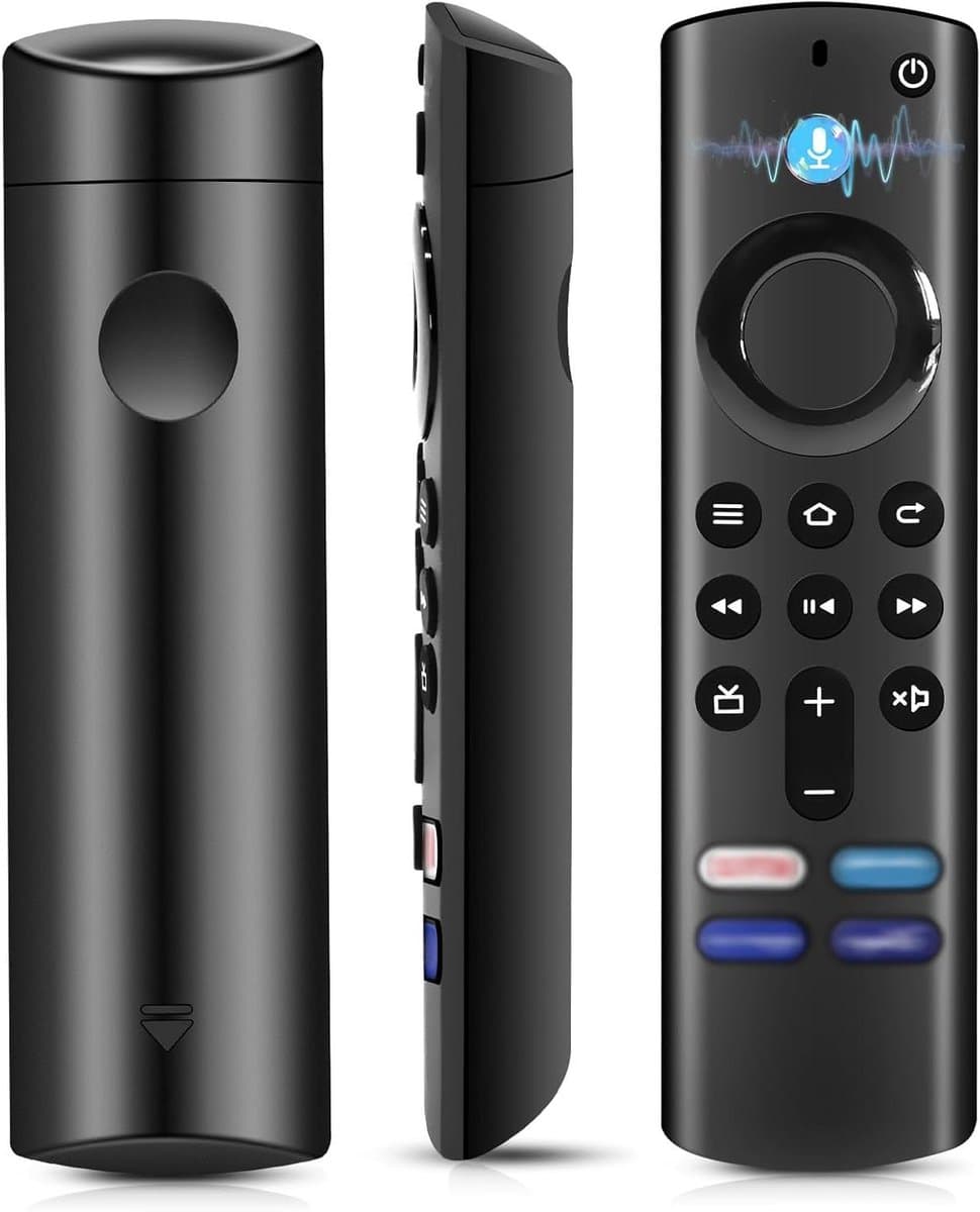 Spraakafstandsbediening - Universele afstandsbediening - TV bedienen - Met sneltoetsen - 14.4 x 4.3 cm - Zwart