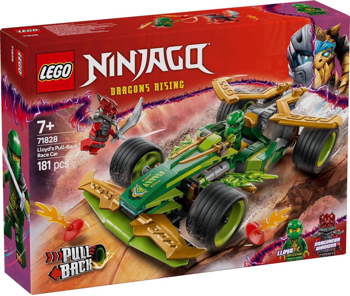 LEGO Ninjago 71828 Lloyds pull-back racewagen
