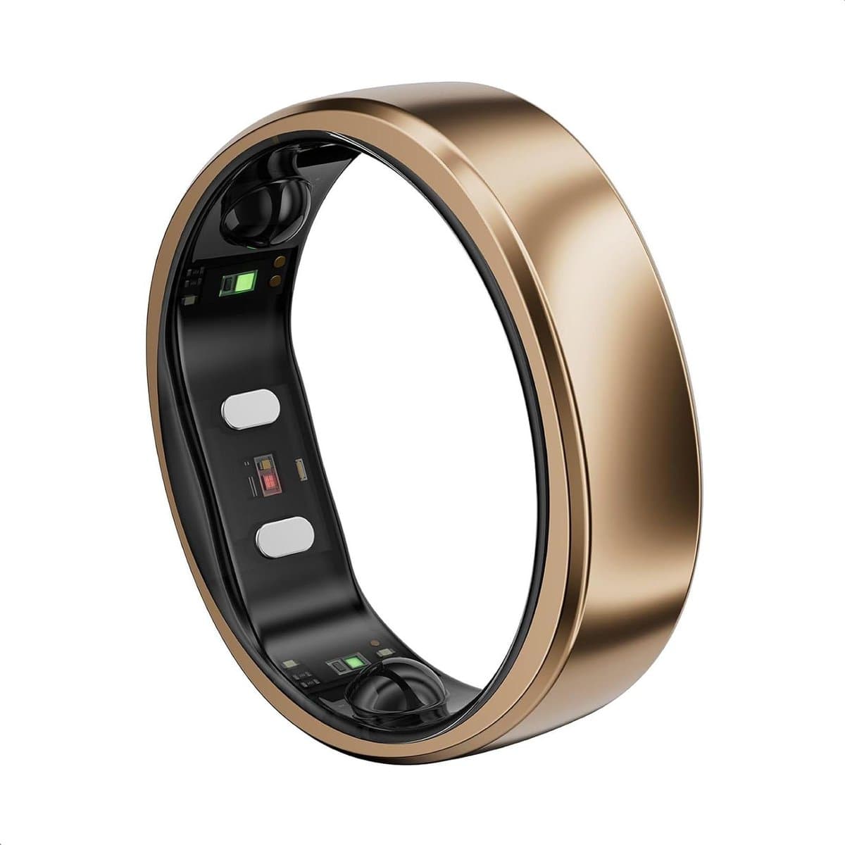 Slimme Ring - Gezondheidsring Activity Tracker - Gezondheid Monitoren - AI Gezondheidsinzichten - Maat 8 - Dune Gold