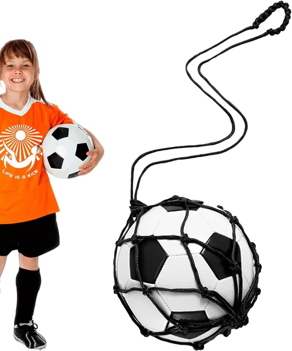 Netto voetbalzak - Balzak Mesh - Sportuitrusting Opbergen - Verbeterde Oefenefficiëntie - 1 Stuk - Zwart