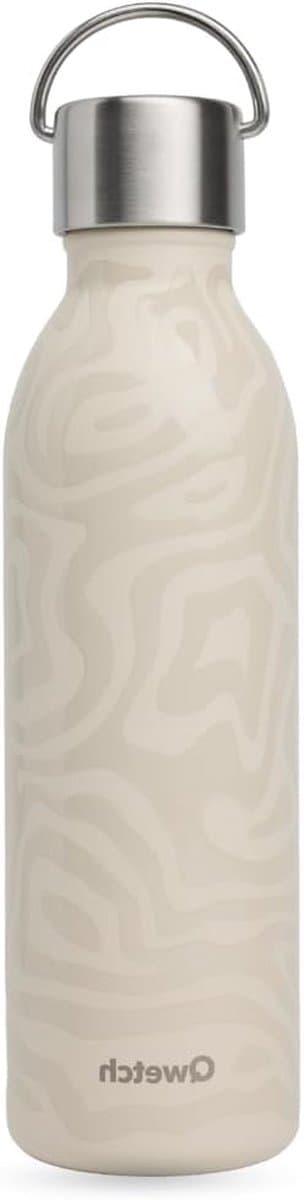 Thermosfles - Drinkfles - Langdurig Warm - Gerecycled Roestvrij Staal - 600 ml - Zandkleur