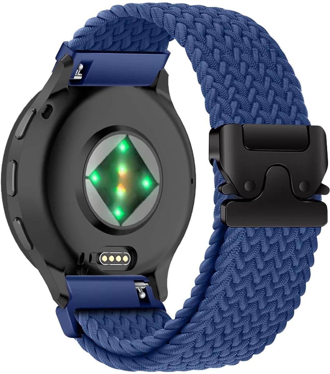 SolidKeus - 18mm Nylon Armband voor Garmin Venu en Forerunner Series