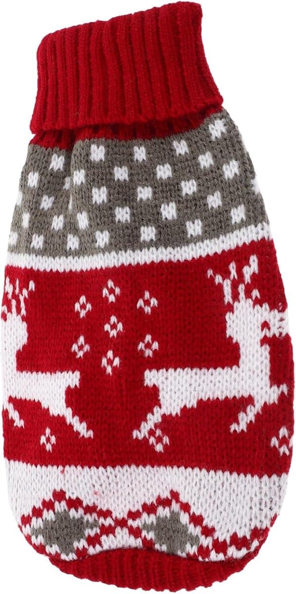 Huisdier Kerst Trui - Hondenjas Kattenvest - Warmte en Stijl - Zacht Gebreid Materiaal - 33x30x25cm - Zoals Afgebeeld