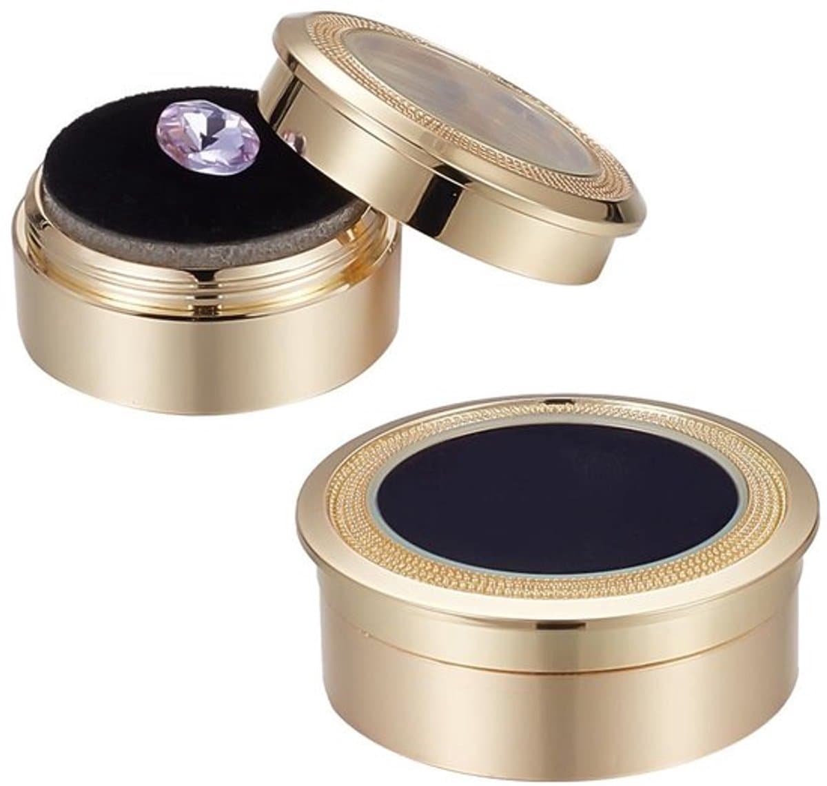 Dailygoods - Edelsteen Display Box - Vitrine Doos voor Diamanten - Goudkleur