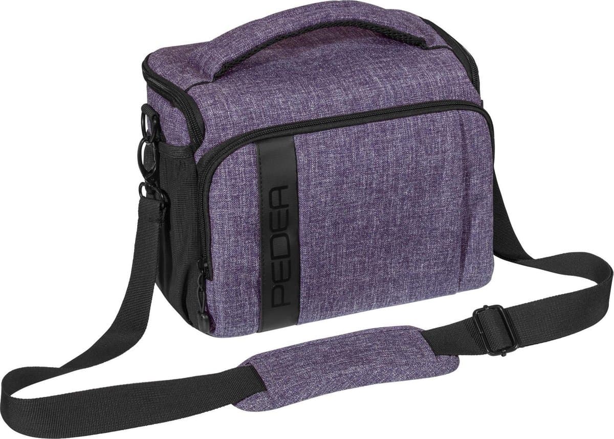 PEDEA Cameratas FASHION - Fototas - Regenhoes - Accessoire vakken - Paars