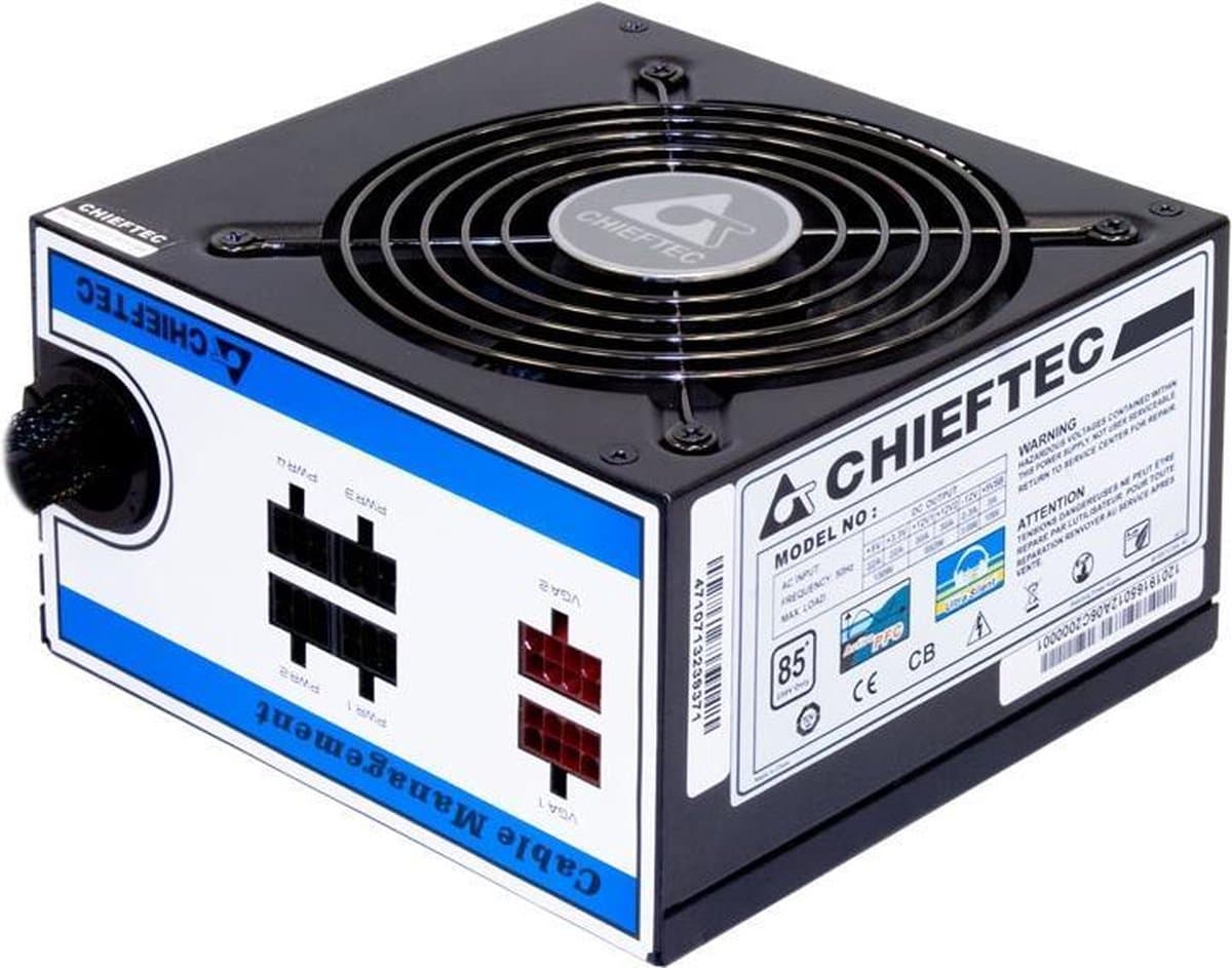 Chieftec CTG-750C (Retail, 2x PCIe, Kabel-Management, Zwart)