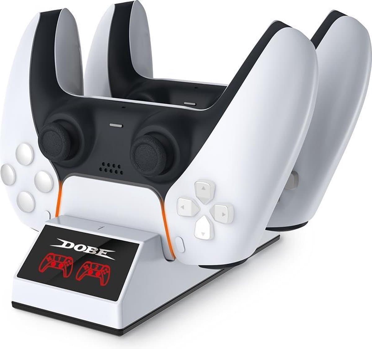 Charging Station Geschikt voor: Playstation 5 - TP5-0508 - Oplaadstation - Charger - Dual Controller - Docking Station - PS5 - Oplader twee PS5 Dual Controllers - PS5 DualSense controller - oplader PS5 - LED indicatie - snel opladen - Dual charge