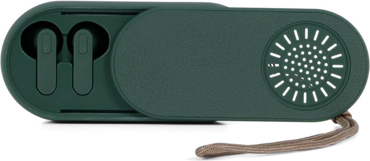 BRAINZ 2-in-1 Earbuds & Speaker Groen