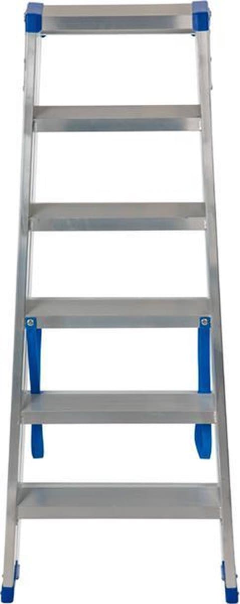 Escalo – Industriële trapladder – Sparta Duo – Aluminium – 2x6 treden – 129 cm