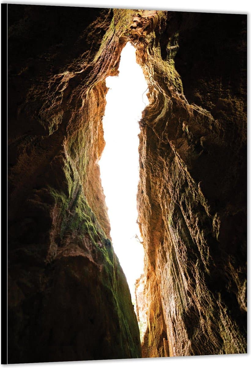 Dibond –De Lucht vanuit Rots– 40x60cm Foto op Aluminium (Wanddecoratie van metaal)