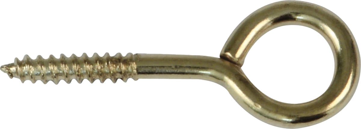 AMIG Schroefogen - 21x - staal - 30 mm - goud - DHZ ijzerwaren - bevestigingsmaterialen - A merk kwaliteit