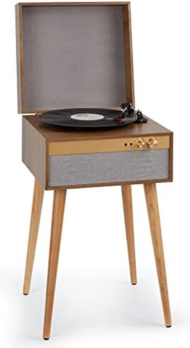 Platenspeler Meubel - Platenspeler Kast - Vinyl Kast - met luidspreker en Bluetooth-zender en -ontvanger