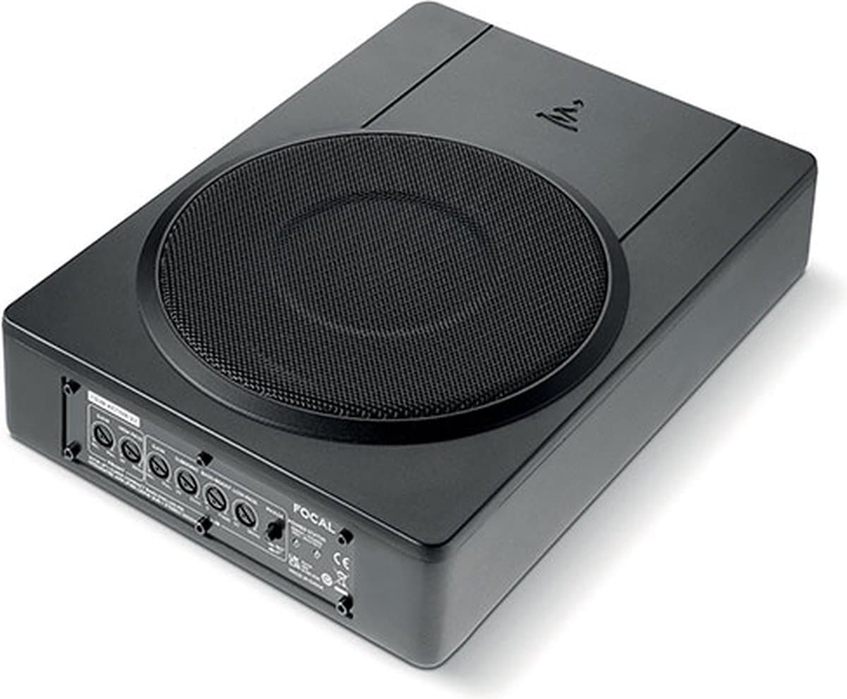 Focal ISUB ACTIVE - Autosubwoofer - Underseat subwoofer - 20cm - 8 inch - 260 Watt - Platte subwoofer voor onder de stoel