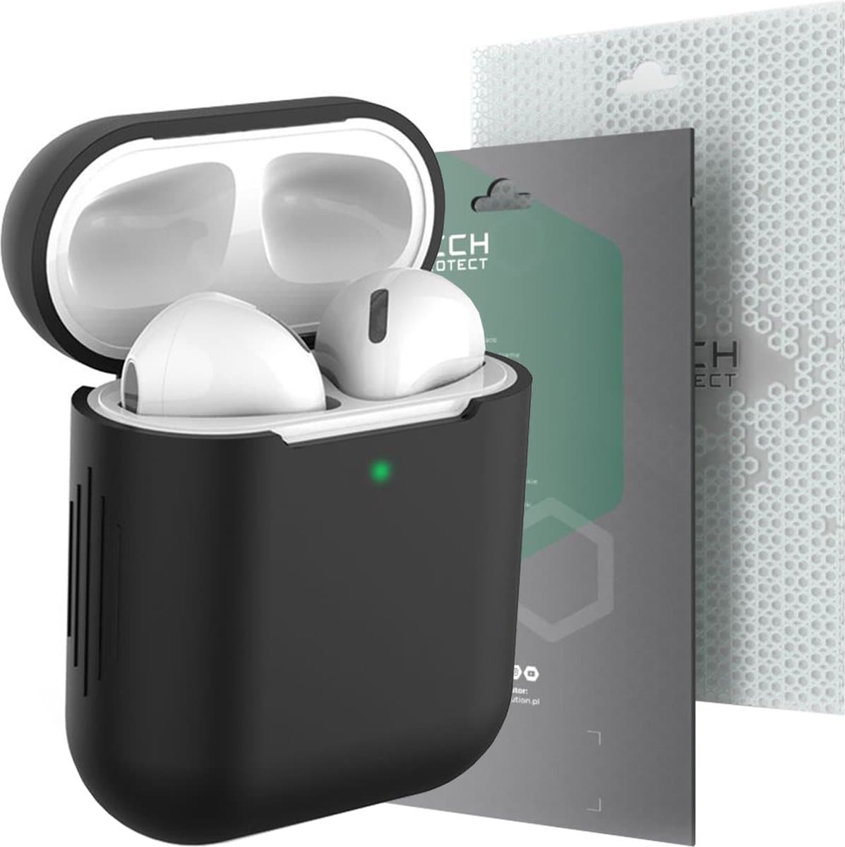 TECH-PROTECT - ICON - APPLE AIRPODS 1/2 ZWART